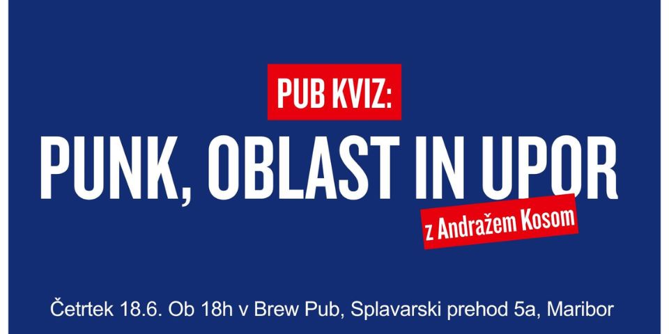 PUNK, OBLAST IN UPOR z Andražem Kosom.